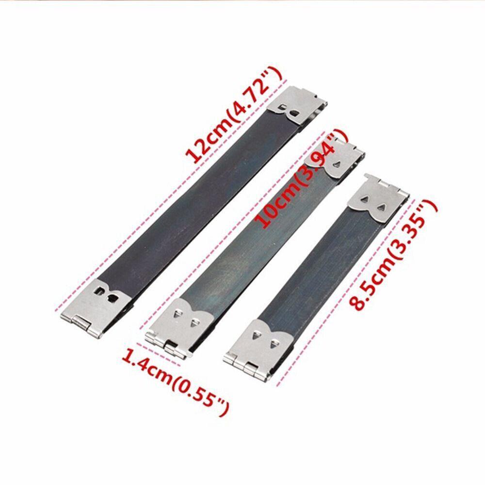 10PCS Metal Internal Flex Purse Frame Kiss Clasp Hidden Snap Bag Accessory - Image 2