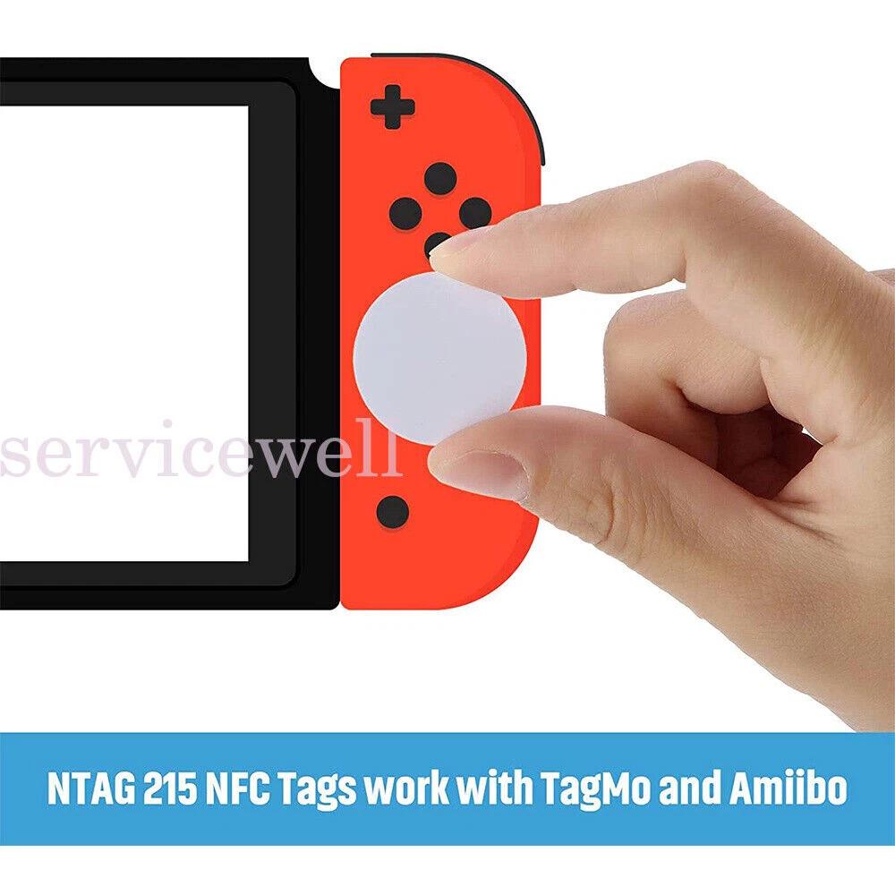 10pc NTAG215 NFC PVC Coin Card Tag Adhesive Tags Chip For Switch TagMo Amiibo - Image 3