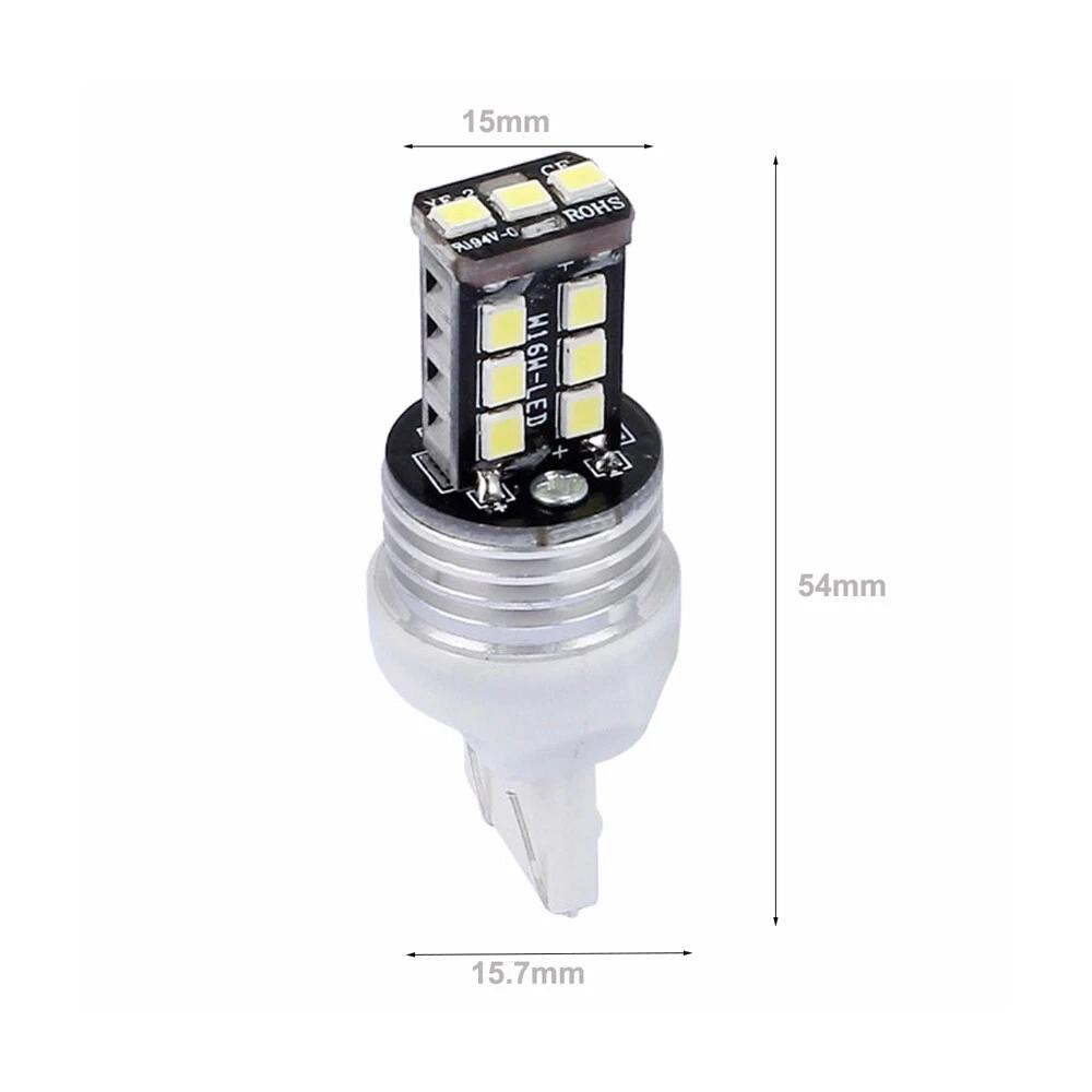 AU 2x T20 15 LED Reverse Brake Stop Tail Light Bulb 7440 Error Free Globes - Image 2