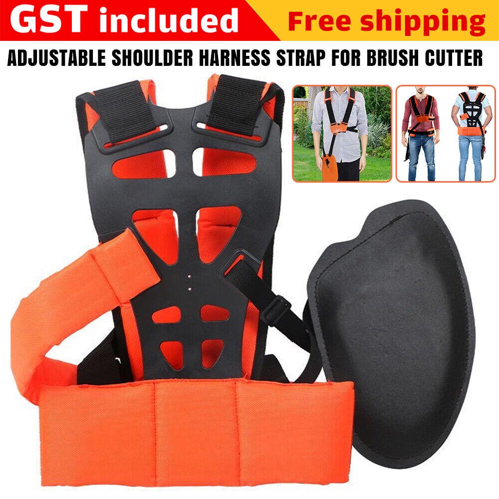 AU Adjustable Padded Shoulder Harness Strap Garden Brush Cutter Trimmer Strimmer