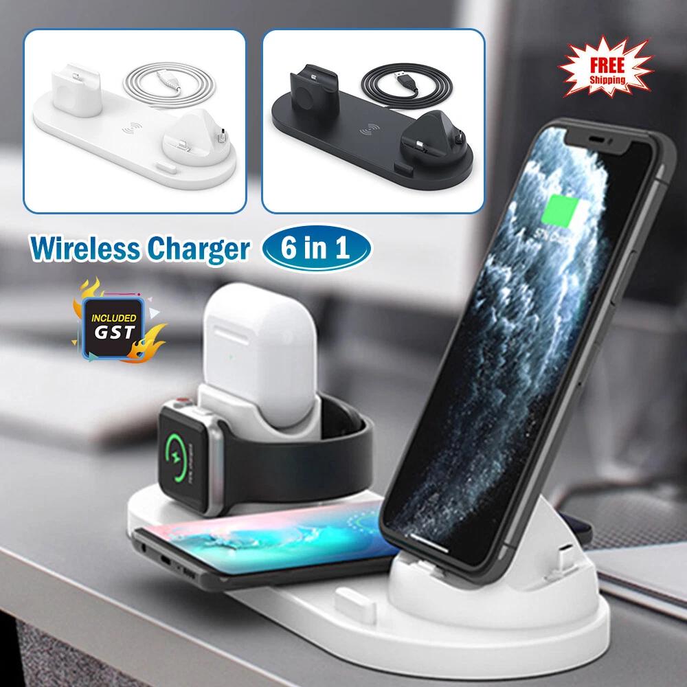 All In One Wireless charger Fast Charging Dock for Apple Mobile Phone Android