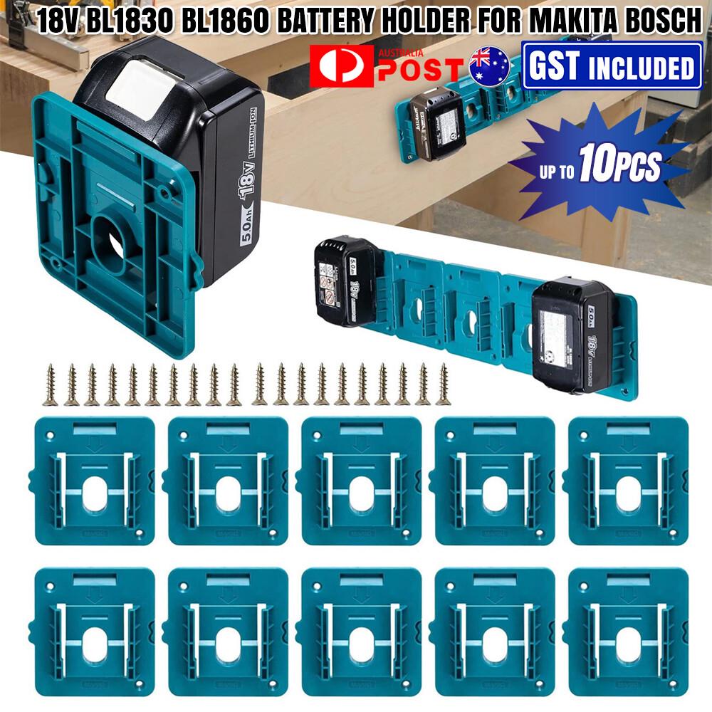 Battery Holder for Makita Bosch 18V BL1830 BL1860 Battery Storage Wall Mount