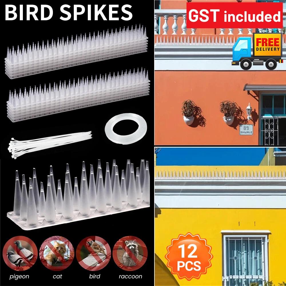 AU Bird Spikes Deterrent Anti Cat Human Possum Spiked Fence Mouse Pest Control