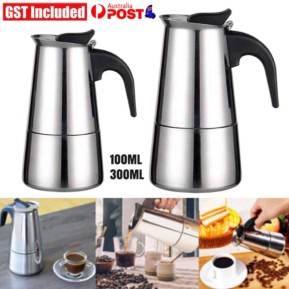 Cup Espresso for Maker Moka Percolator Stove Top Stainless Steel Coffee Maker
