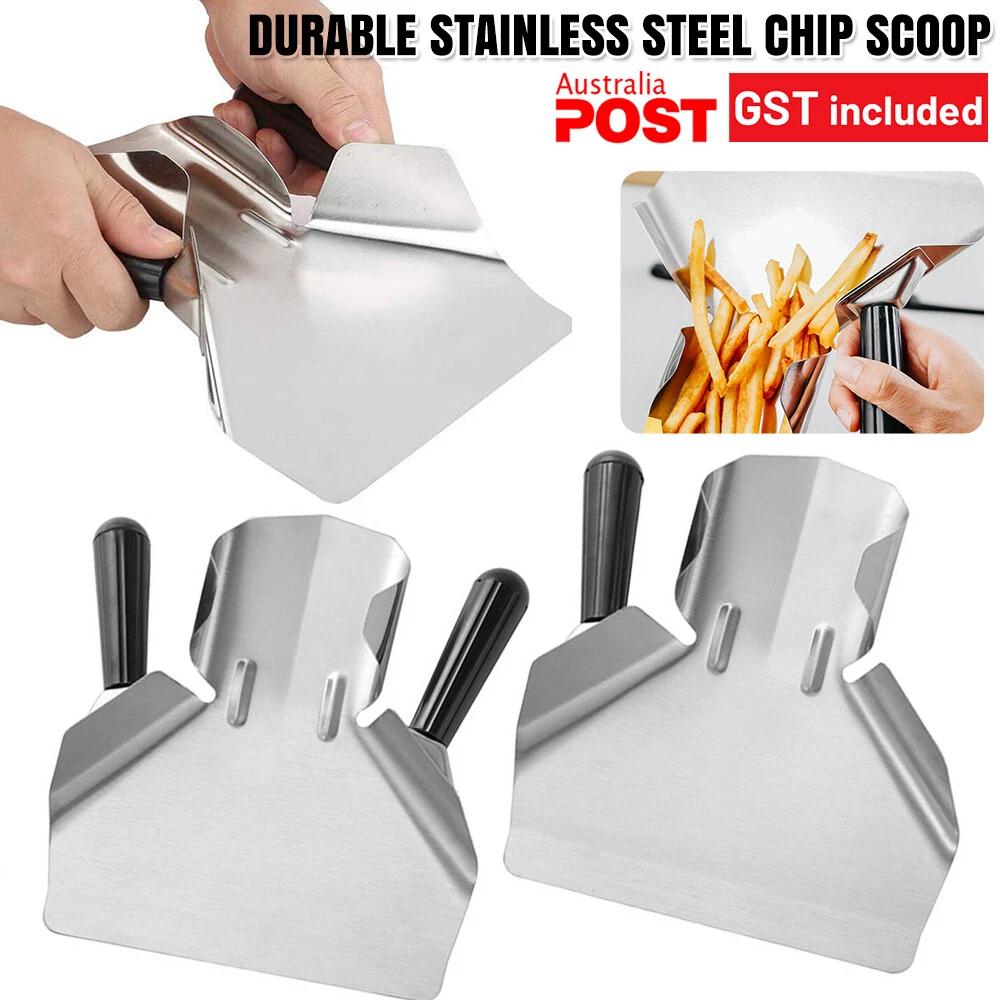 Durable Stainless Steel Chip Scoop French Fries Shovel Popcorn Fries Shovel