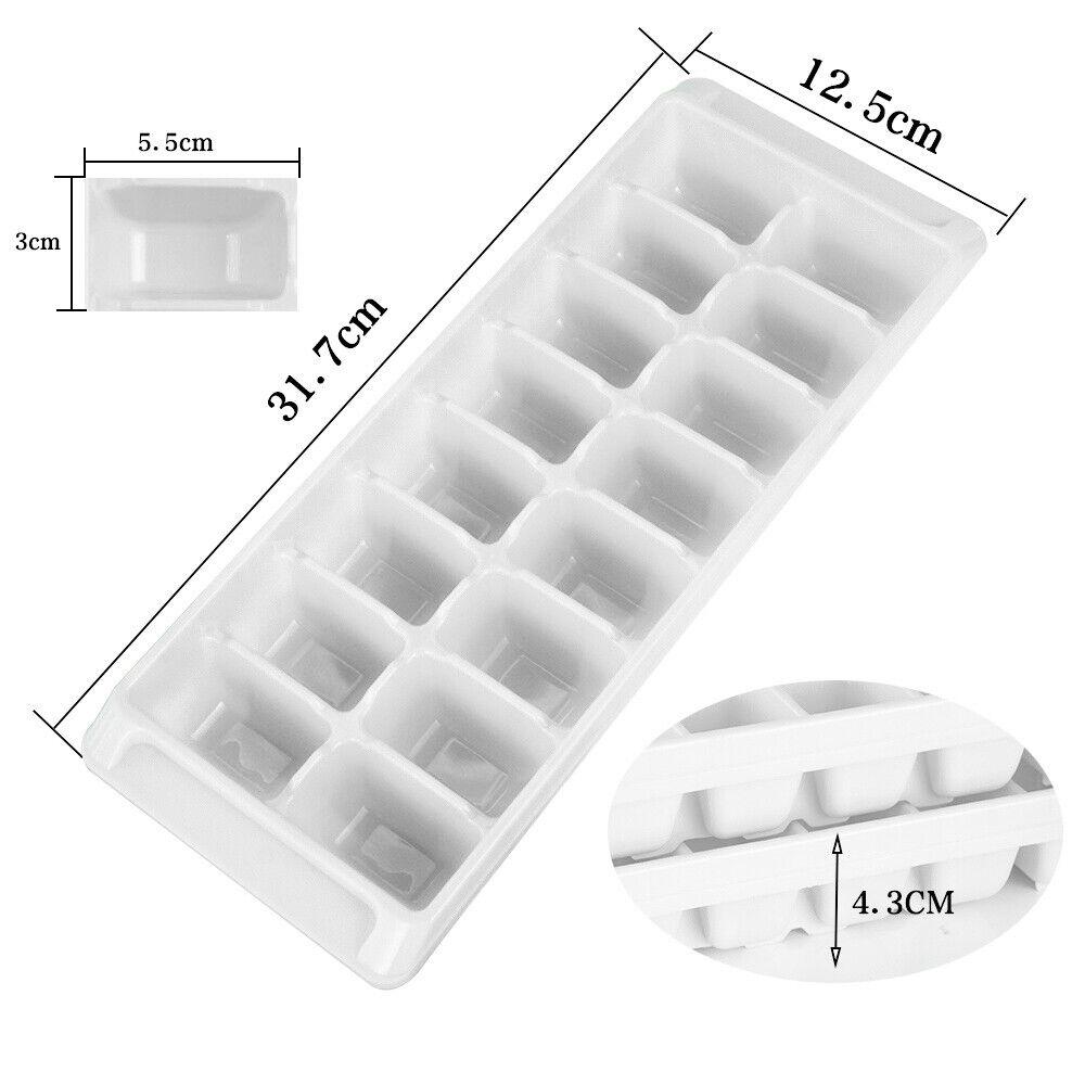 Easy Release White Ice Cube Tray Whiskey 16 Grid Ice Cube Mould Home and Bar - Image 2