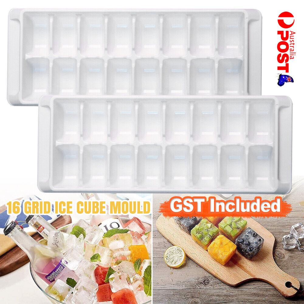 Easy Release White Ice Cube Tray Whiskey 16 Grid Ice Cube Mould Home and Bar