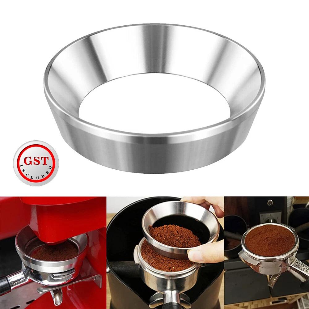 AU Espresso Dosing Funnel Stainless Steel Coffee Dosing Ring for 58mmPortafilter