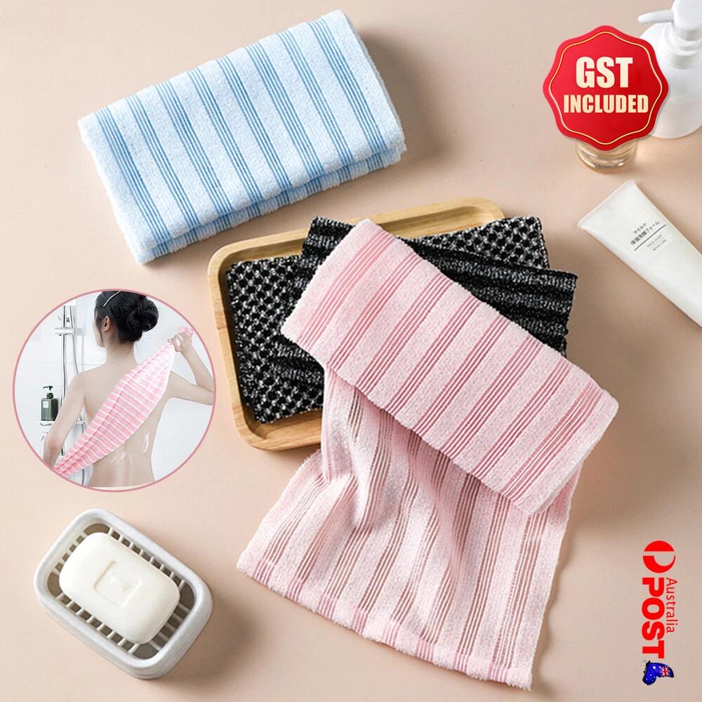 Exfoliating Washcloth Back Scrubber Shower Men Foam Bath Towel, Ultra-Long