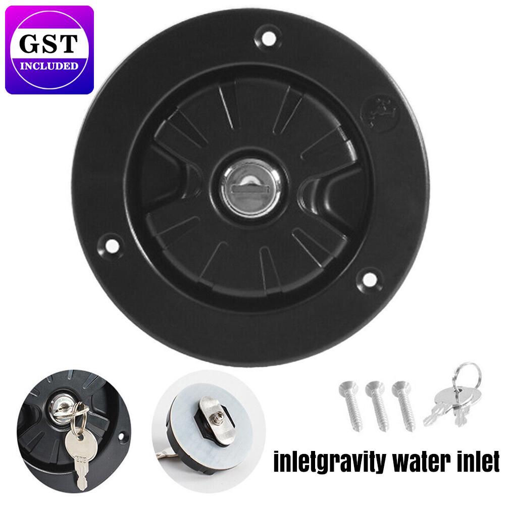 AU Fresh Water Lock Inlet Hatch RV Camper Filler Cap Tank For Caravan Motorhome
