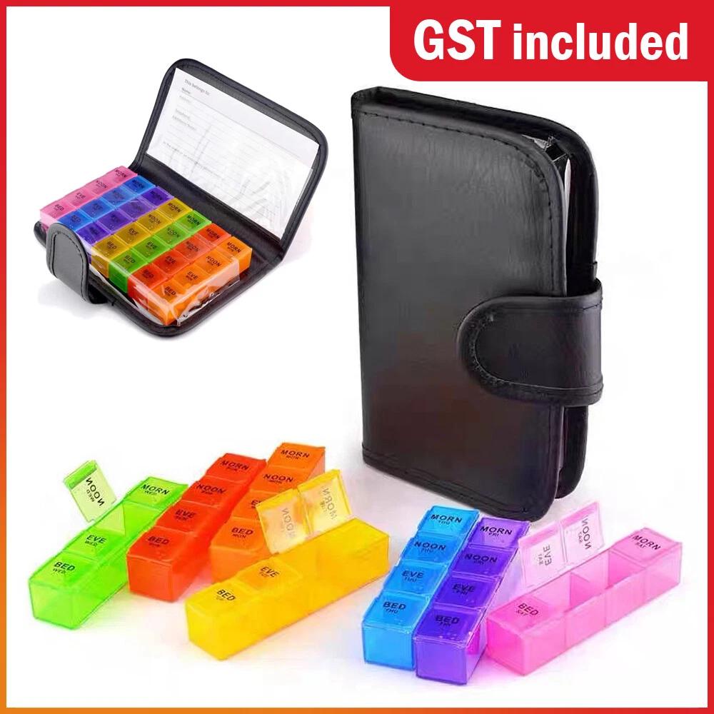 AU Medicine 7 Day Weekly Storage Pill Box Tablet Sorter Container Case Organizer