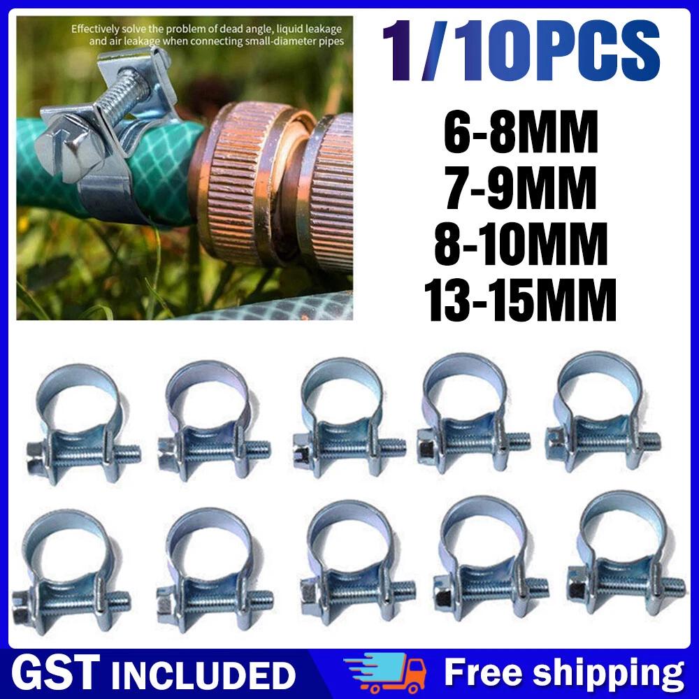 Mini Hose Clip Nut and Bolt Fuel-Line Clamp Petrol Pipe Diesel Air Small Clamp