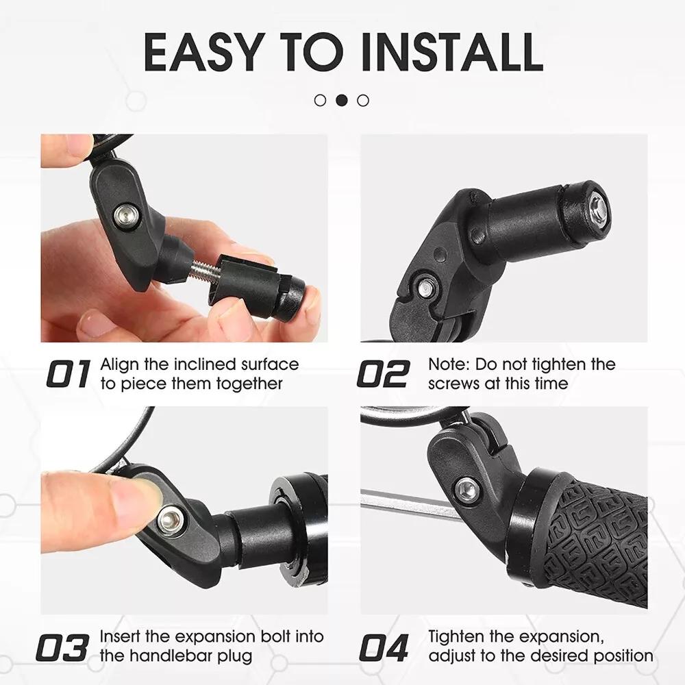 Mountain Bike Rearview Mirror Bicycle Handlebar Convex Rear View Mirror - Image 3