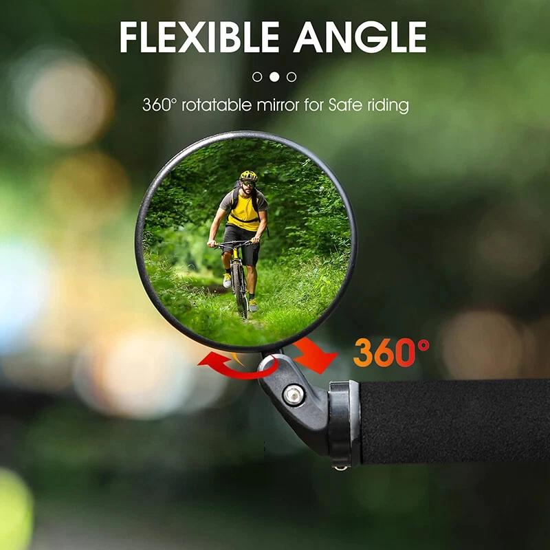 Mountain Bike Rearview Mirror Bicycle Handlebar Convex Rear View Mirror - Image 6