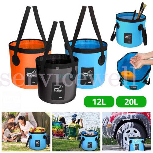 NEW Collapsible Bucket Water Container Portable for Camping Fishing Hiking