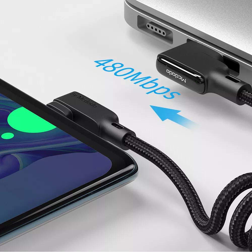 AU Retractable Coiled Coil Type-C QC PD Fast Charge Cable For Samsung Huawei - Image 7