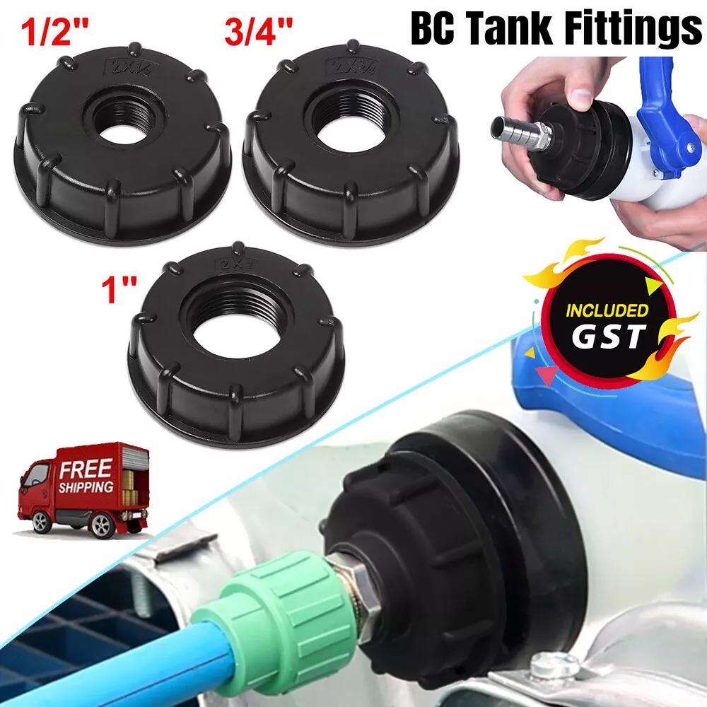 S60X6 Coarse Threaded Cap to 1/2  Adaptor Connector for IBC Tank fittings