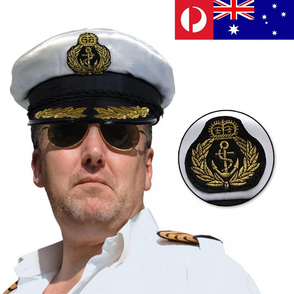 AU Sexy Sailor Cap Boat Captain Hat For Navy Skipper Costume Fancy Marine Dress - Image 5