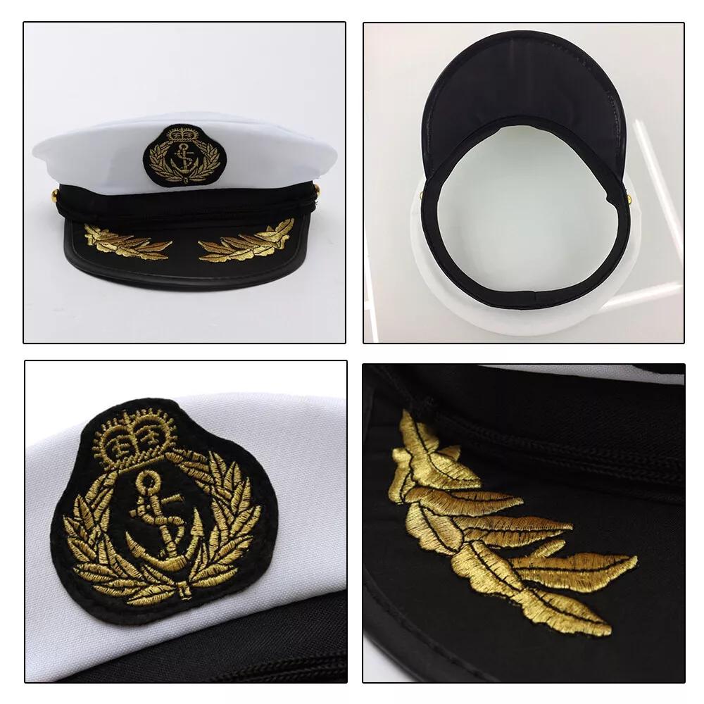 AU Sexy Sailor Cap Boat Captain Hat For Navy Skipper Costume Fancy Marine Dress