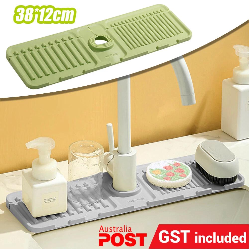 Silicone Faucet Mat For Kitchen Sink - Splash GuardBathroom Sink Draining Pad