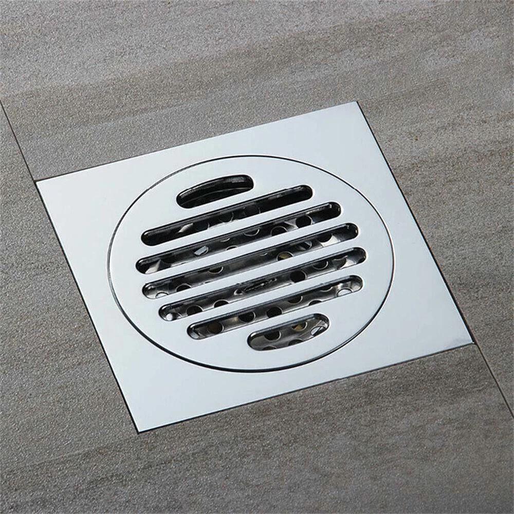 Tile Insert Floor Waste Shower Grate Drain Brass Bathroom Shower Kitchen - Image 7