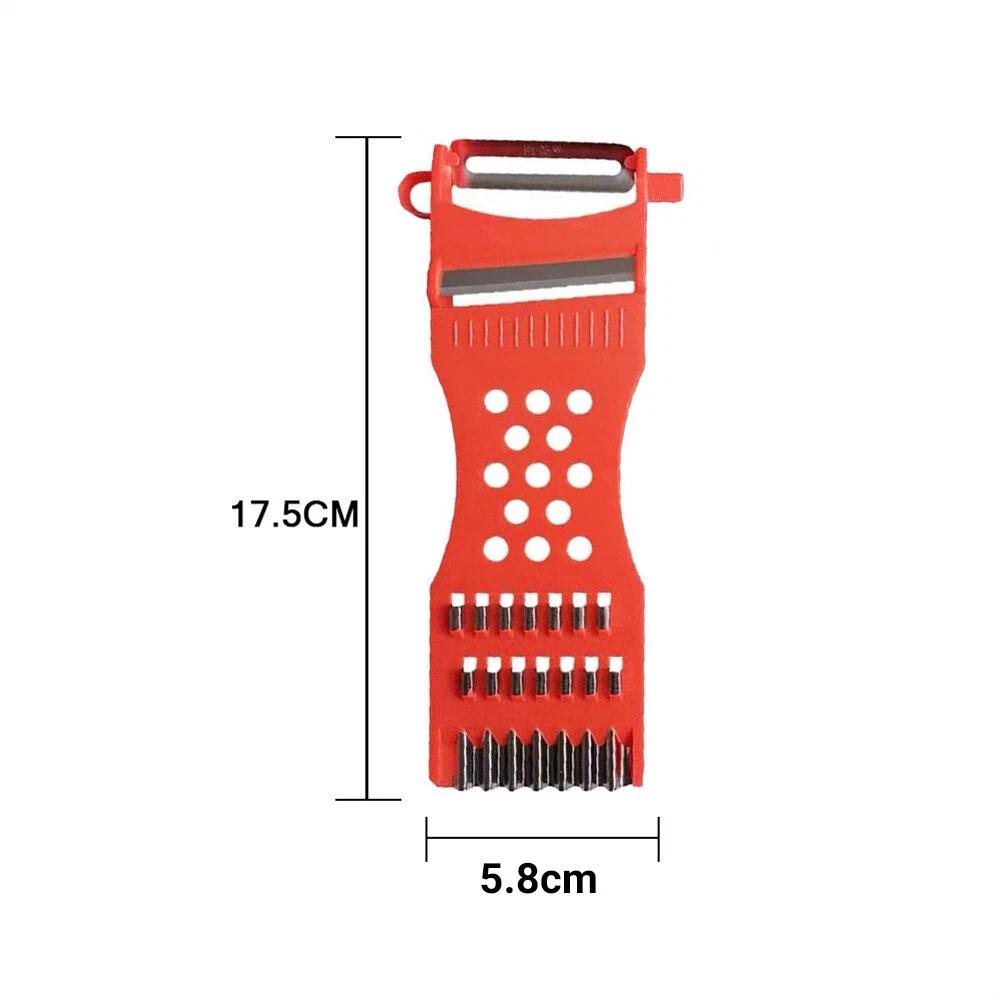 Vegetable Grater 5 in 1 Hand Held Julienne Cutter Potato Fruit Slicer Peeler - Image 2