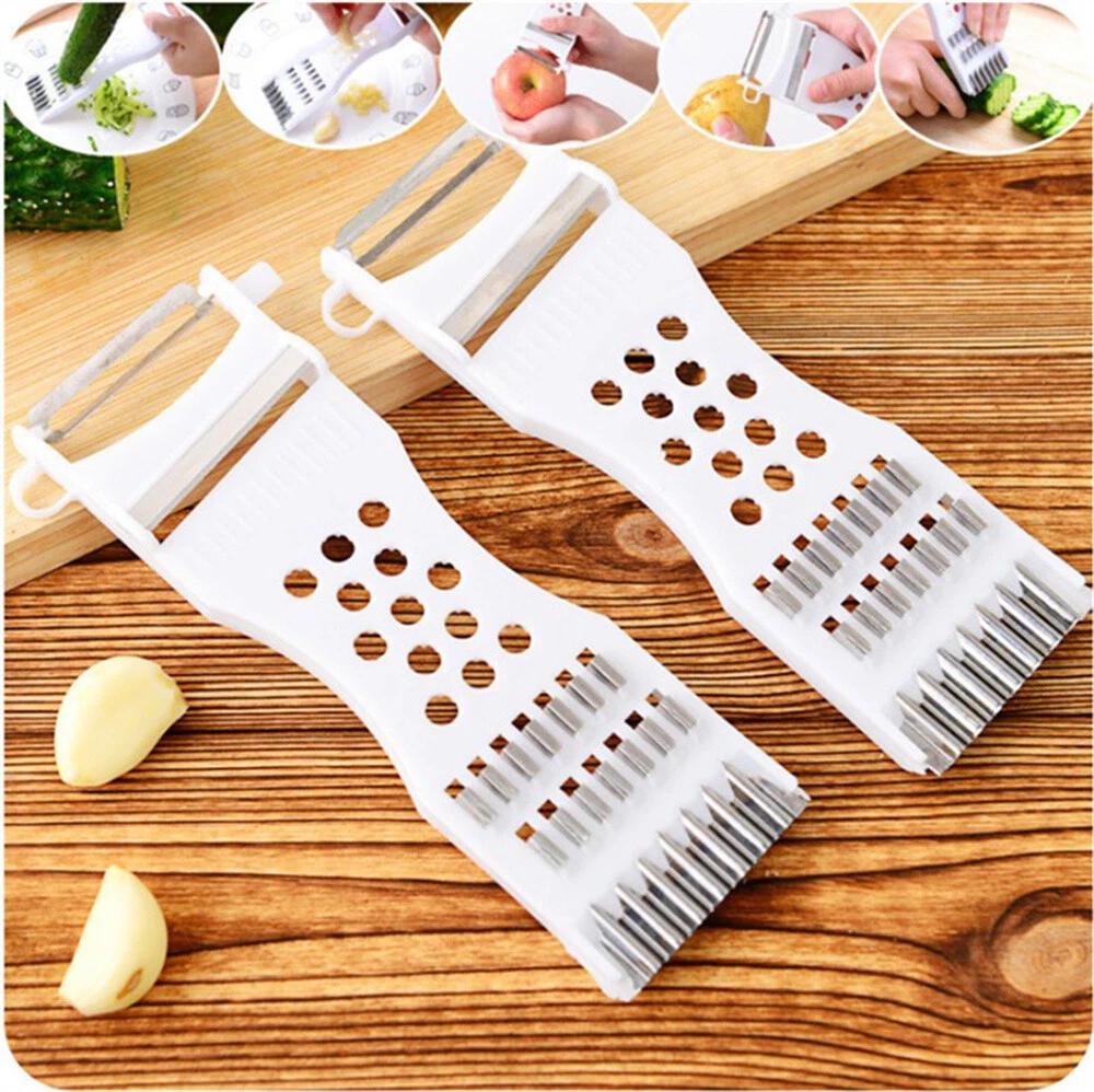 Vegetable Grater 5 in 1 Hand Held Julienne Cutter Potato Fruit Slicer Peeler - Image 7