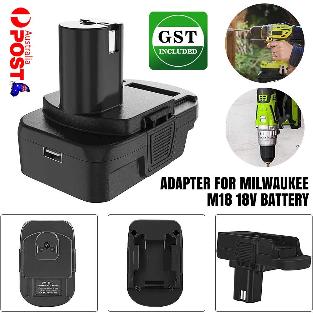 Adapter For Milwaukee M18 18V Battery Converter to RYOBI 18V One+ Tools