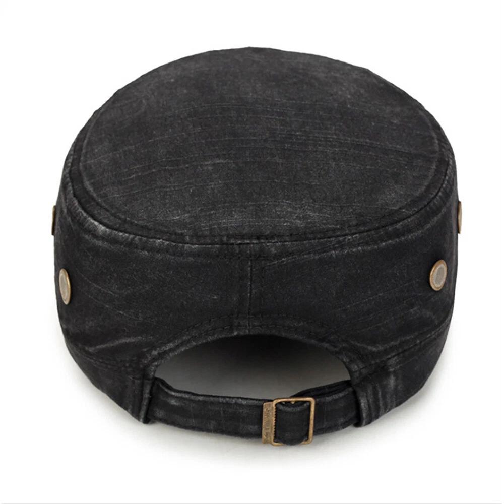 Adjustable Army Plain Hat Classic Cadet Field Military Cap Style Patrol Baseball - Image 3