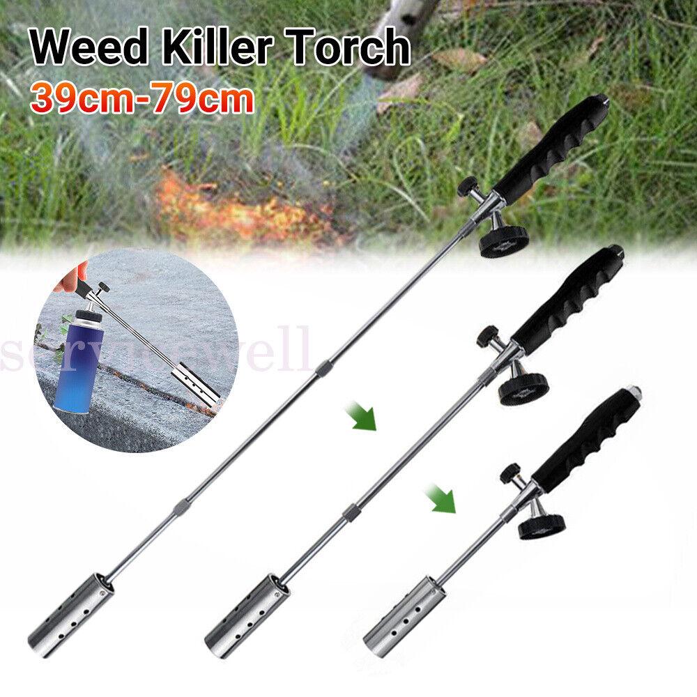 Adjustable Grass Weed Burner Killer Shrub Garden Tools Butane Gas Torch Lighters