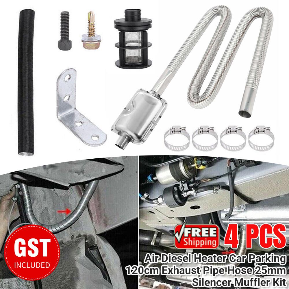 Air Diesel Heater Car Parking Exhaust Pipe Hose + 24mm Silencer Muffler Filter