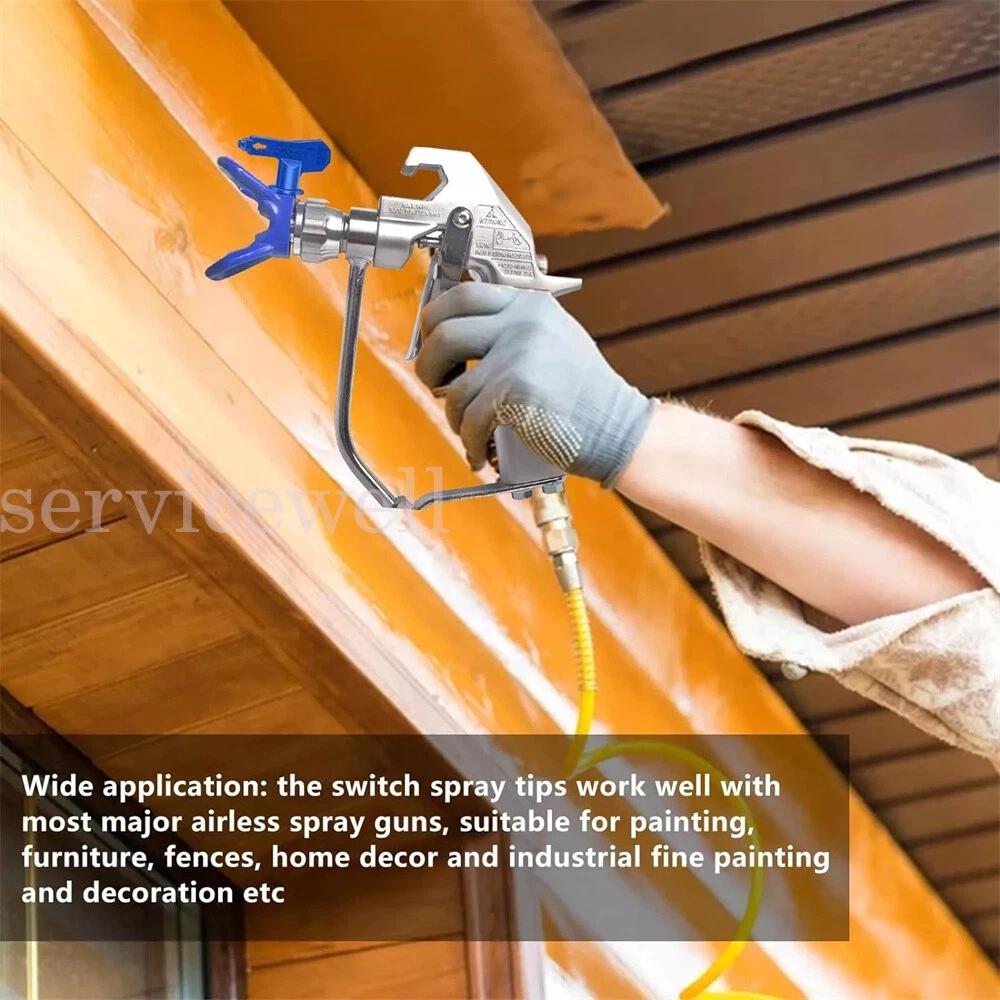 Airless Paint Sprayer Tips Reversible Spray Gun Nozzle Filters Machine Replace - Image 7