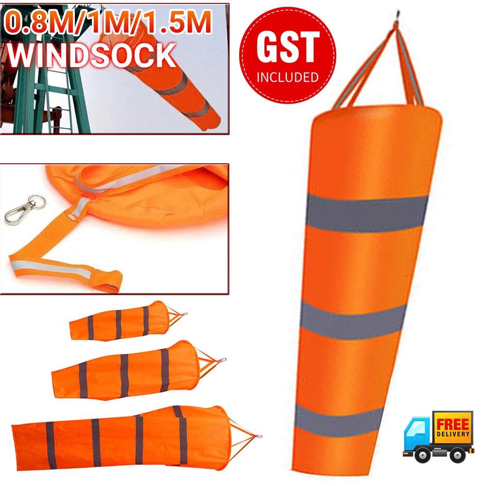 Airport Aviation Windsock Rip-stop Outdoor Wind Sock Measurement Bag 0.8/1/1.5M