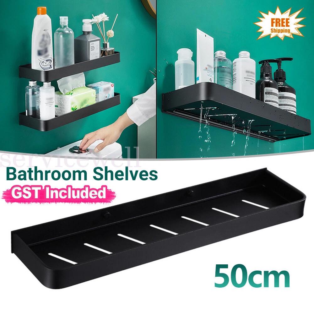 Aluminium Wall Mounted Type Storage Rack Modern Bathroom Shelves Wall Shelf