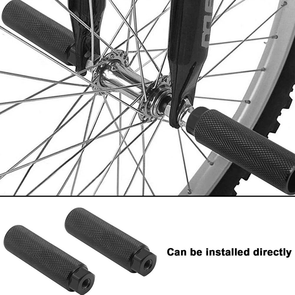 Aluminum Alloy Bicycle Pegs BMX Pegs for MTB Bike Rear Stunt Fit 3/8 in Axles~ - Image 3