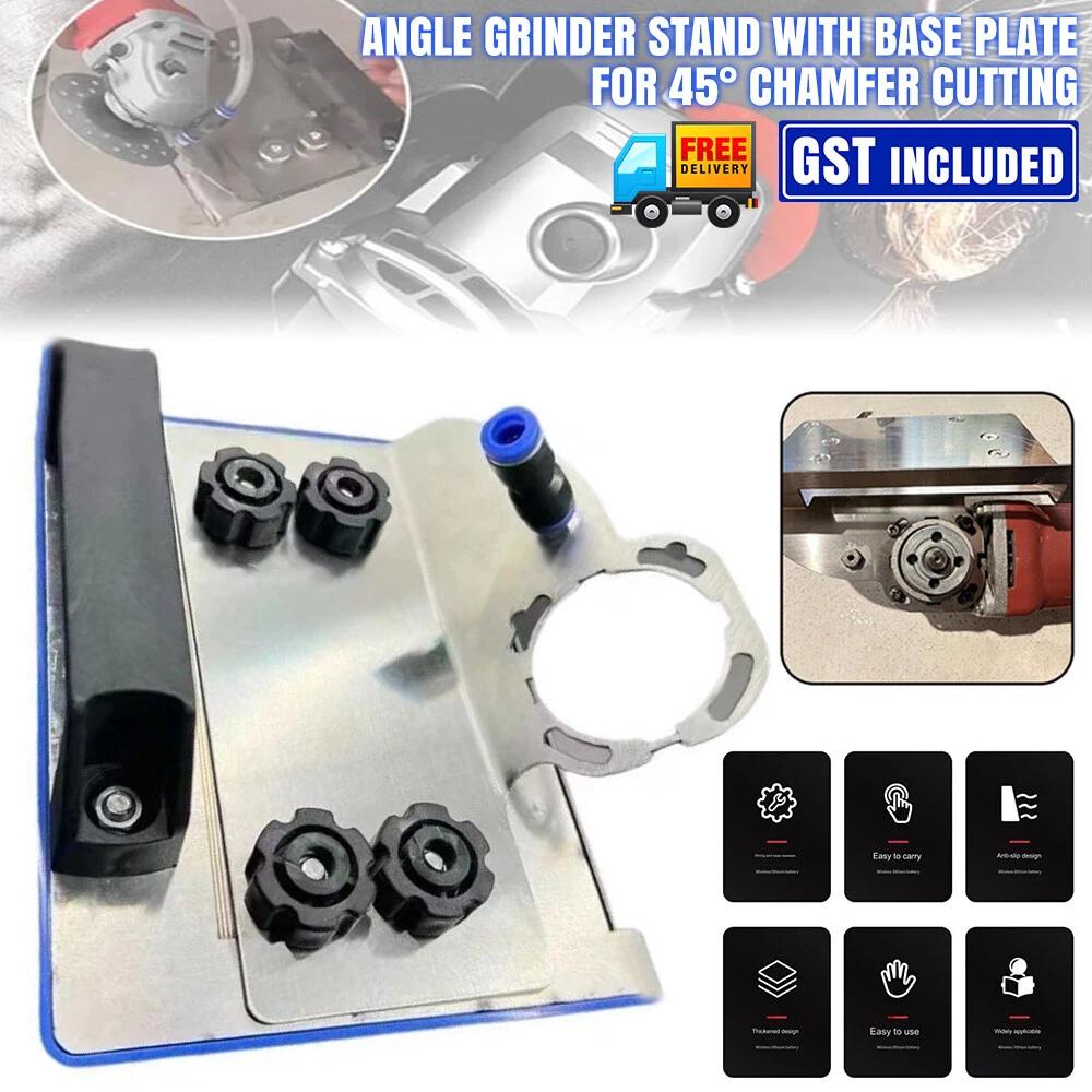 Angle Grinder Stand For 45 Degree Metal Chamfer Cutting, Type 100 Angle Grinder