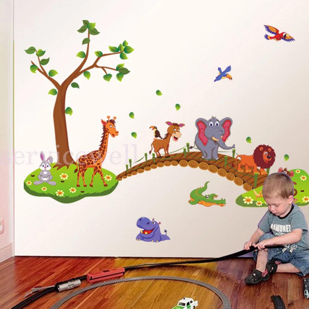 Animals Decal Decor Wall Stickers Removable Art Quote Sticker Mural Home Room