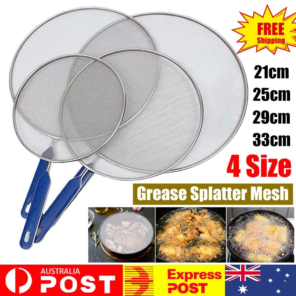 Anti Splatter Guard Oil Net Splash Cover Pan Screen Kitchen Cooking Frying 4Size
