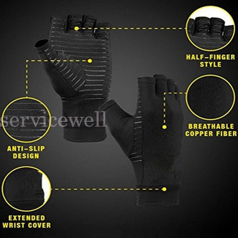 Arthritis Gloves Compression Joint Finger Pain Relief Hand Wrist Support Brace - Image 4