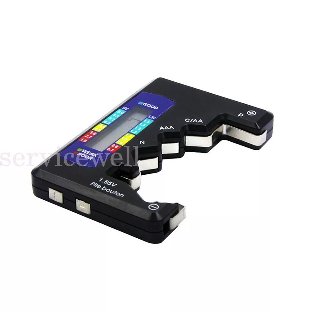 Battery Tester Tool Universal AA AAA C D 9V Button Accessory Cell Volt Checker - Image 5