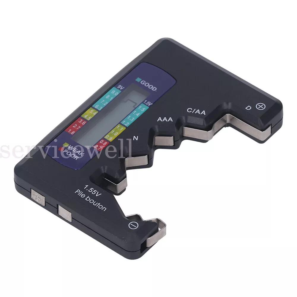 Battery Tester Tool Universal AA AAA C D 9V Button Accessory Cell Volt Checker - Image 4