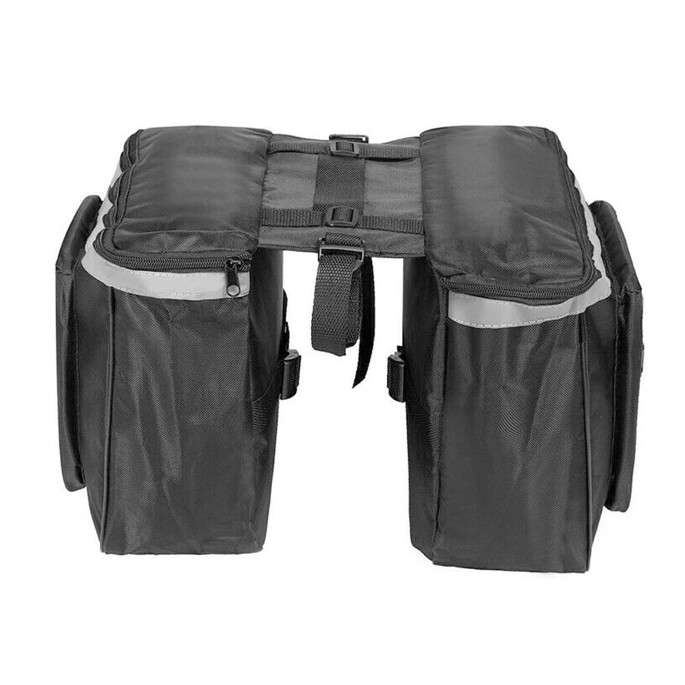 Bike Bicycle Rear Rack Panniers Bags Back Waterproof Seat Box Saddle Carry Bag - Image 3
