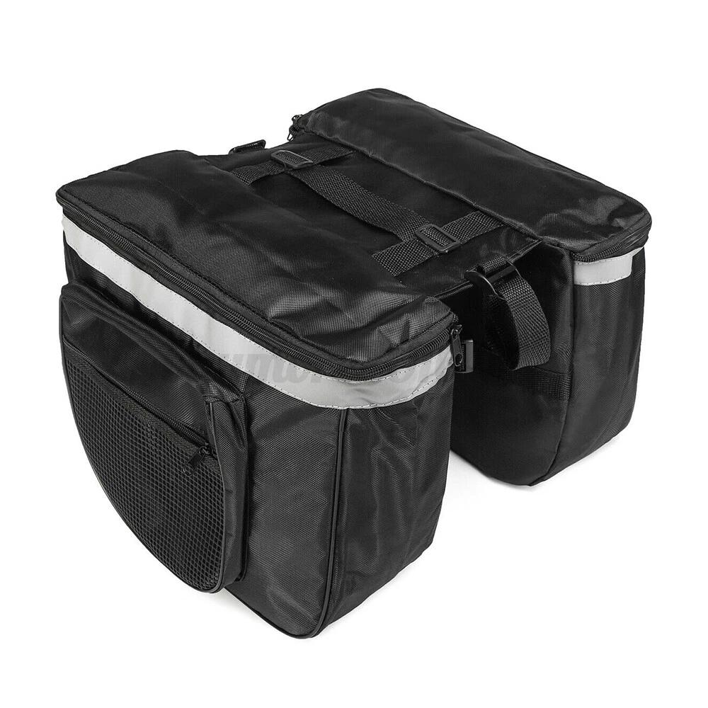 Bike Bicycle Rear Rack Panniers Bags Back Waterproof Seat Box Saddle Carry Bag - Image 4