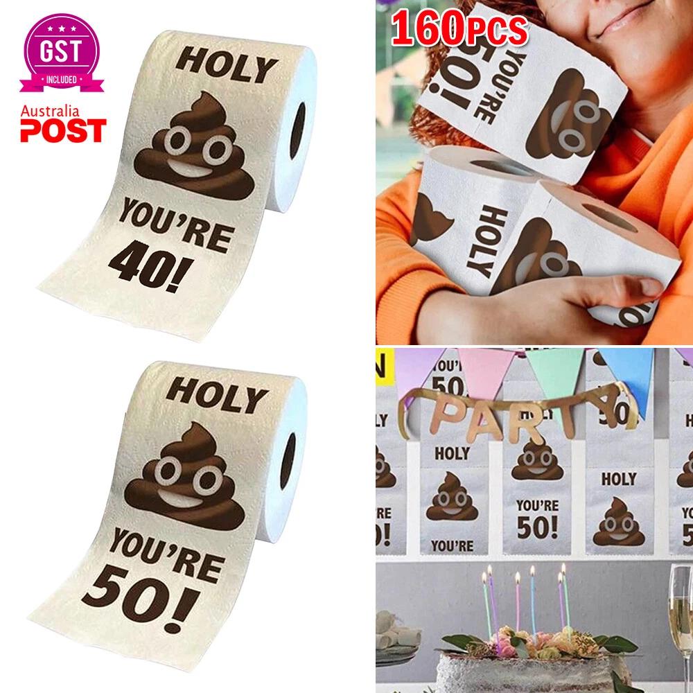 Birthday Gifts for Women Men Gift Funny Toilet Paper Roll Birthday Decoration AU