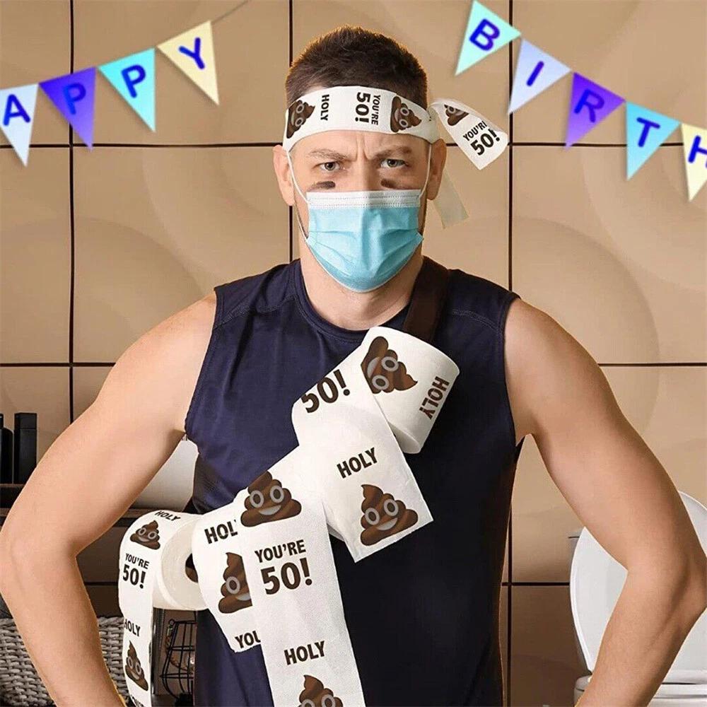 Birthday Gifts for Women Men Gift Funny Toilet Paper Roll Birthday Decoration AU - Image 7