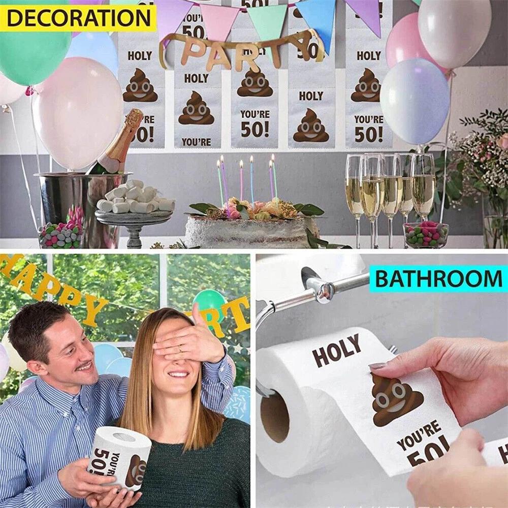 Birthday Gifts for Women Men Gift Funny Toilet Paper Roll Birthday Decoration AU - Image 6