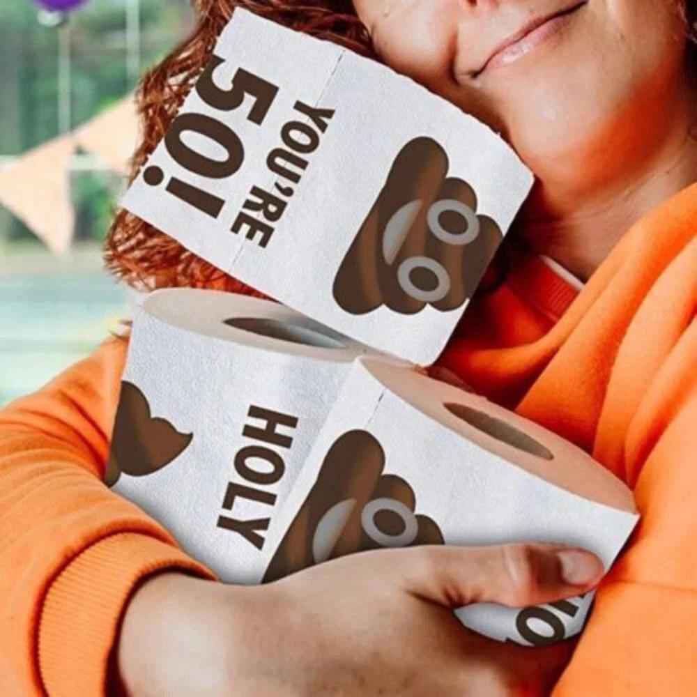 Birthday Gifts for Women Men Gift Funny Toilet Paper Roll Birthday Decoration AU - Image 4