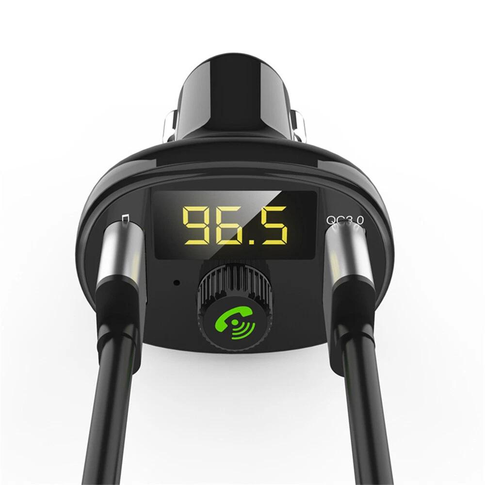 Bluetooth 5.0 FM Transmitter Car Kit Radio Adapter MP3 Player Dual USB Charger~
