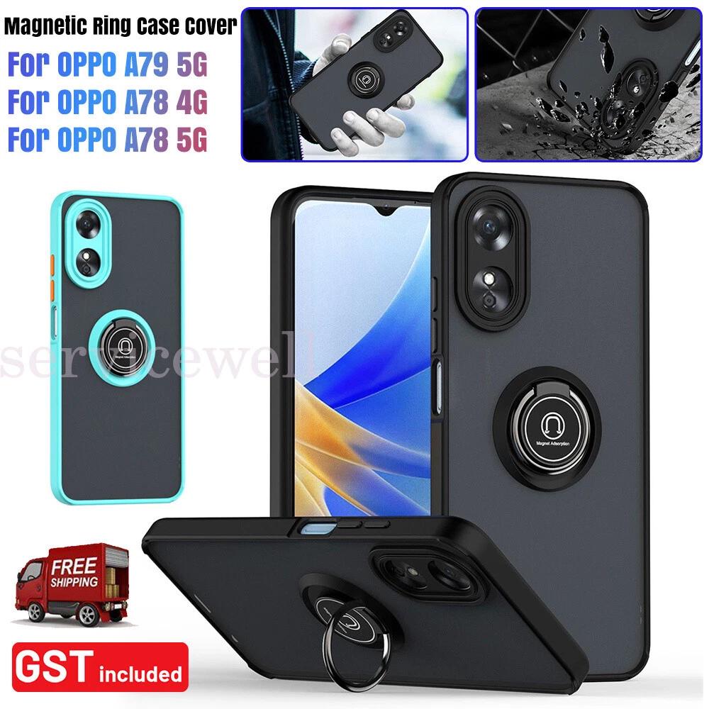 CASE WITH STAND RING MAGNETIC HOLDER SHOCKPROOF COVER For OPPO A78 A58 A79 5G 4G
