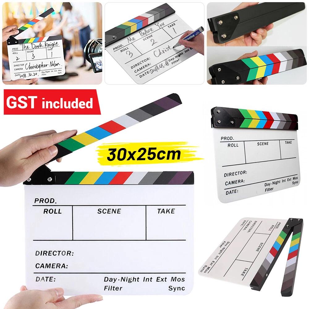 CLAPPER BOARD Director Video Scene Clapperboard TV Movie Film Slate Cut
